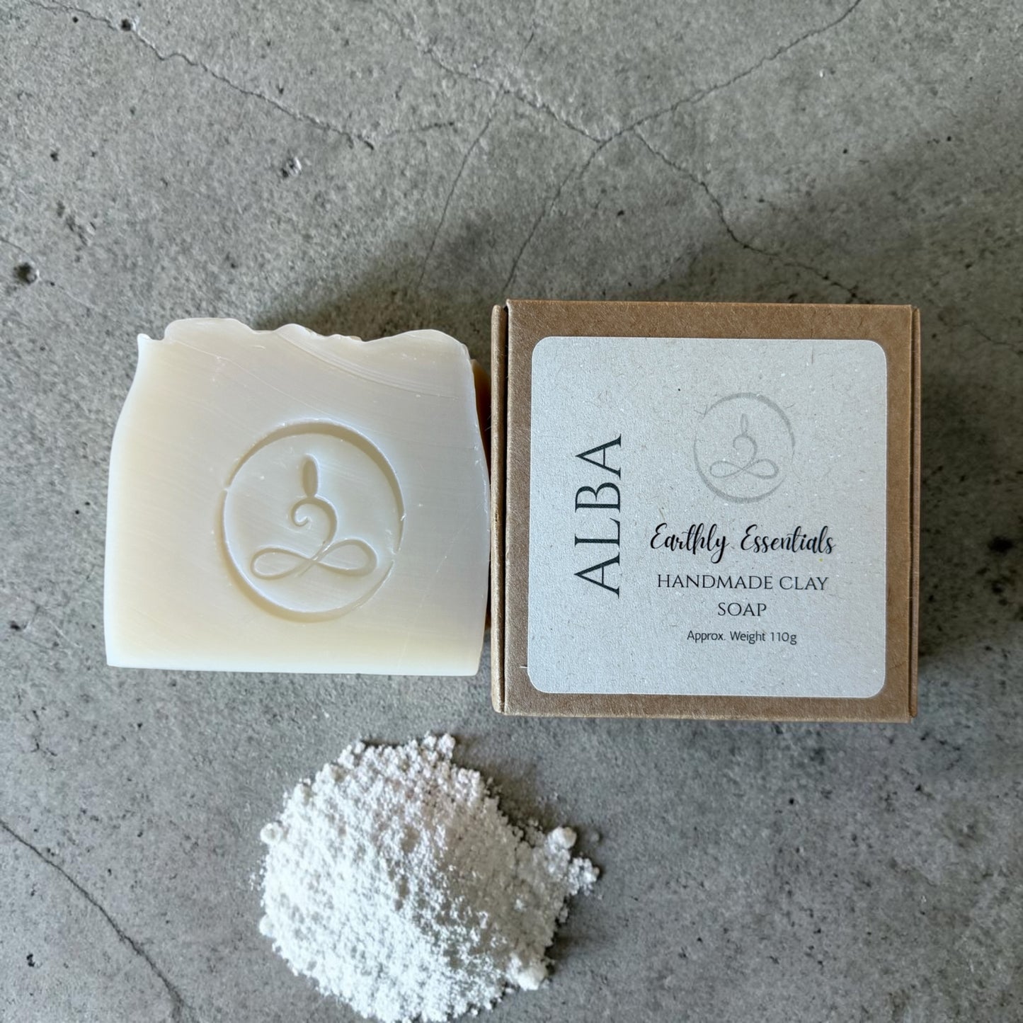 Earthly Essentials Alba – White Clay Soap with Kaolin 110g