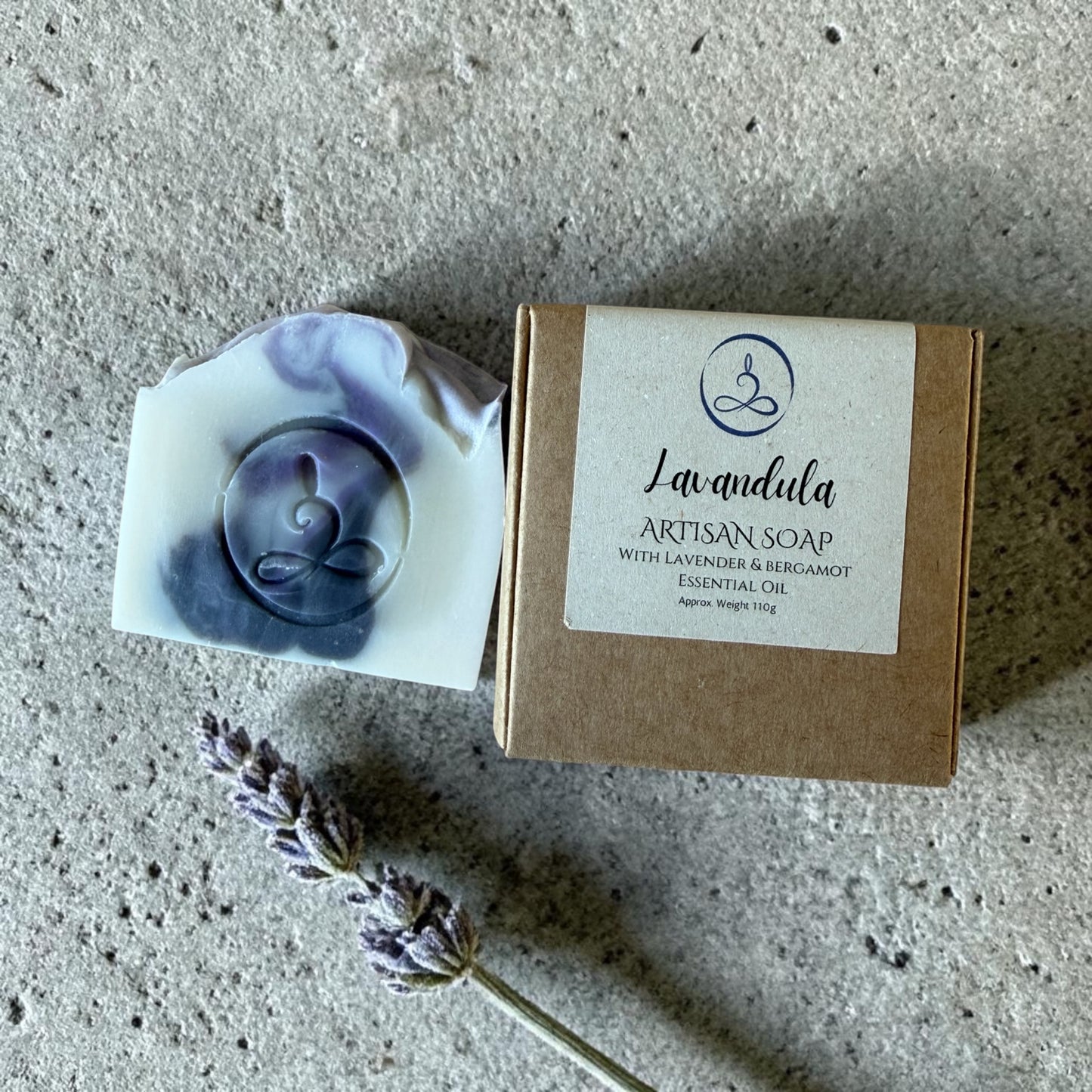 Lavandula Soap Bar • Handmade Lavender & Bergamot Natural Soap • 110g