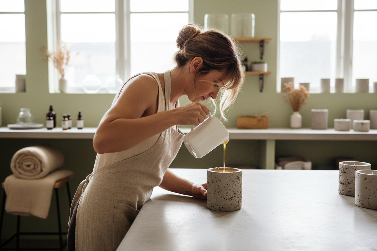 earthy essentials by soapart, hand-poured soy candles