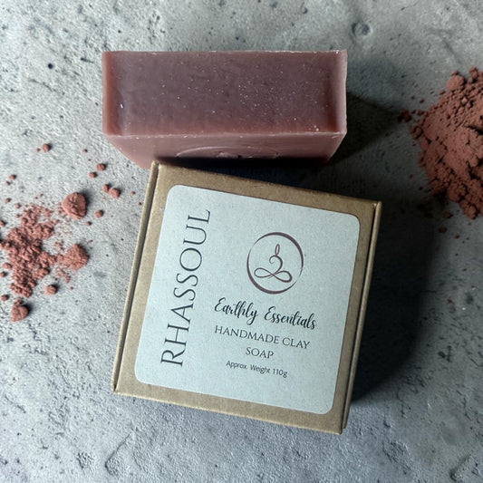 Rhassoul Ritual Set — Clay Soap & Natural Candle