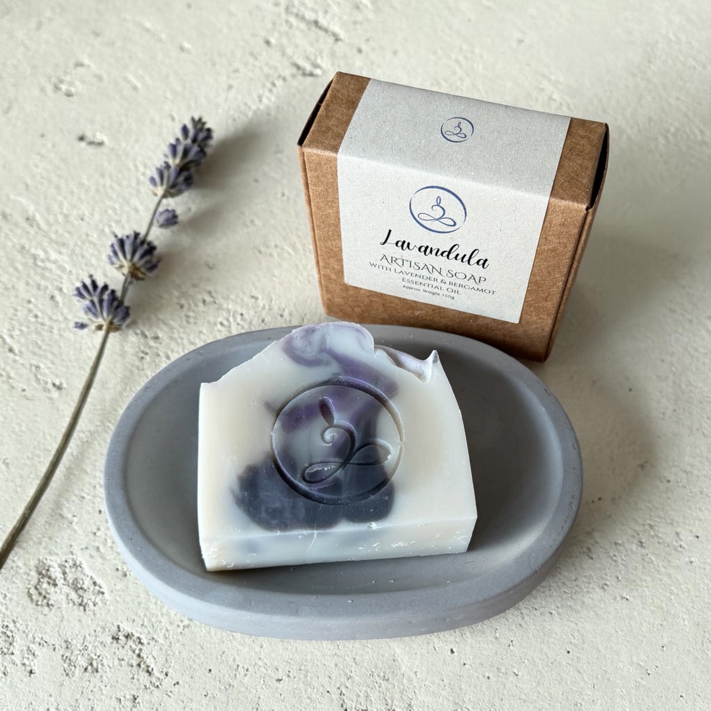 Lavandula Soap Bar – Handmade Lavender & Bergamot Natural Soap – 110g