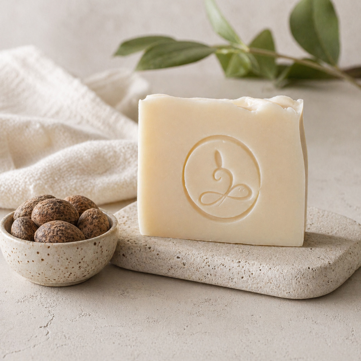 Shea Butter Soap 110g – Gentle Handmade Natural Soap with Olive & Almond Oils