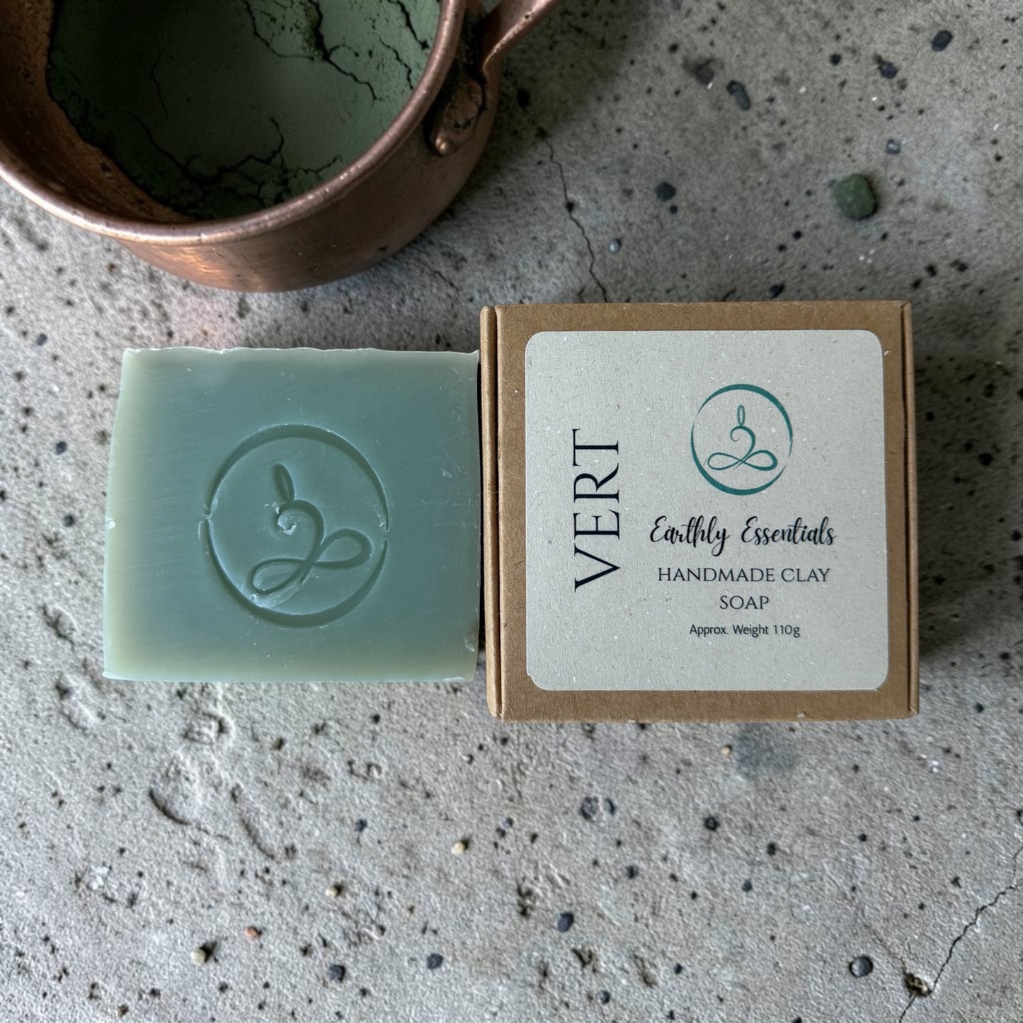 Earthly Essentials Vert • Clay Soap with French Green Clay • 110g