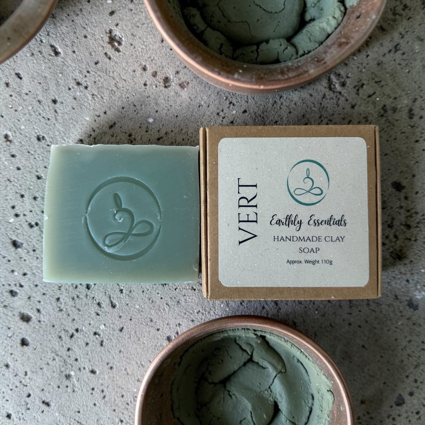 Earthly Essentials Vert • Clay Soap with French Green Clay • 110g