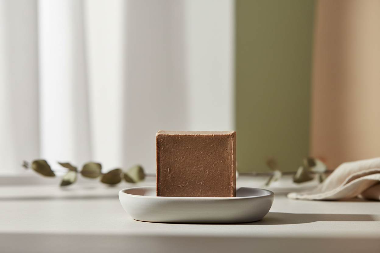 Earthly Essentials Rhassoul – Clay Soap with Brazilian Red Clay 110g
